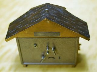 Vintage Wooden Hand Made Cuckoo Alarm Clock from 1965th Made in Germany 2