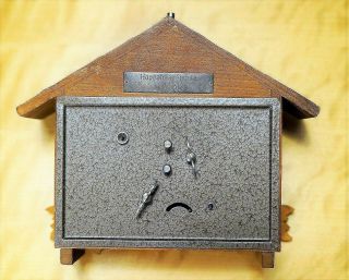 Vintage Wooden Hand Made Cuckoo Alarm Clock from 1965th Made in Germany 4
