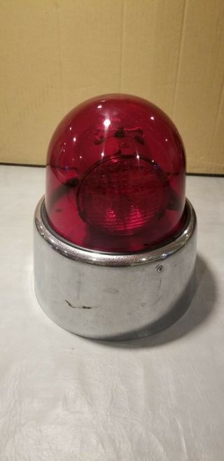 12V Vintage Federal Sign & Signal Beacon Ray Light Model 17 fire police 3