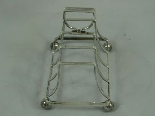 ART DECO silver TOAST RACK,  1921,  62gm - Chester 2