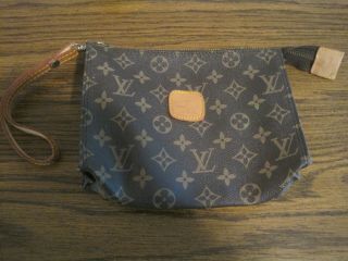 Vintage L V Make Up / Wristlet Bag / Purse