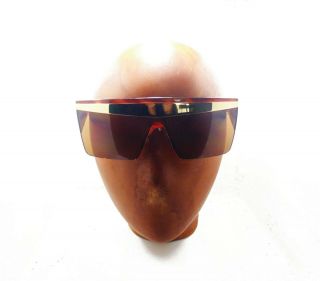 RARE VINTAGE 80s GIANNI VERSACE SUNGLASSES MASK MADE IN ITALY WITH BOX 4