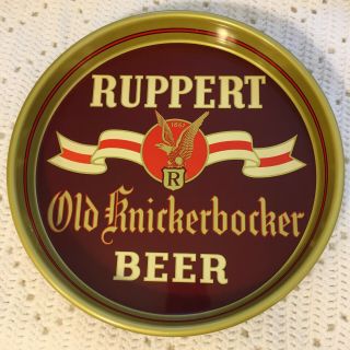 Ruppert Old Knickerbocker Beer Tray,  Jacob Ruppert,  York,  N.  Y.  1940s Vintage