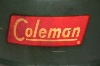 Vintage Coleman Model 220E 2 Mantle Green Lantern c.  1960 Pyrex Globe 4