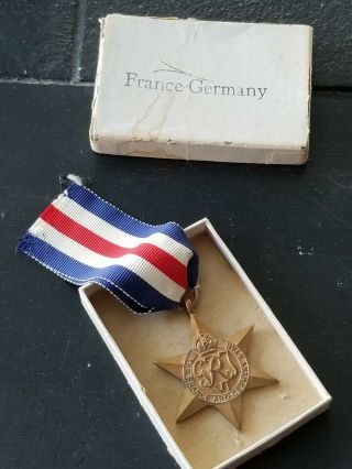 Wwii Canada British France Germany Campaign Star Medal Badge