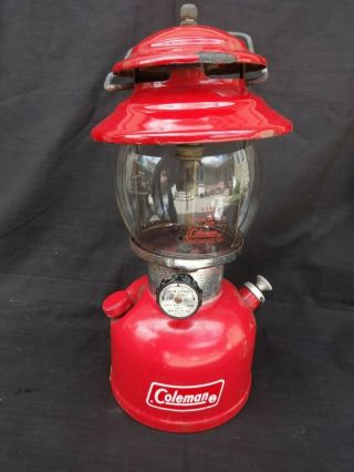 Vintage 200A Coleman Red Lantern 6/78 CAMPING with Box 2