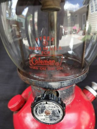 Vintage 200A Coleman Red Lantern 6/78 CAMPING with Box 3