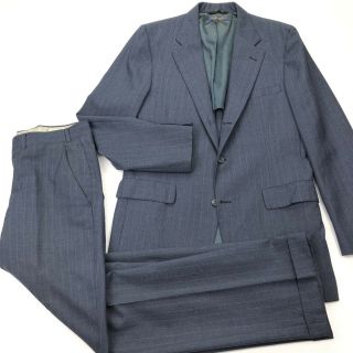 Vintage Brooks Brothers 3/2 Roll Suit Navy Pinstripe Wool • 40 R | 34 X 32