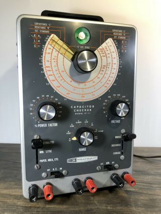 Vintage Heathkit Capacitor Checker It - 11 Rc Bridge - Very