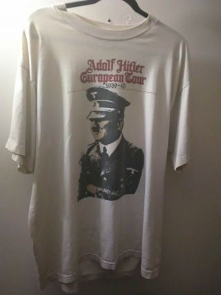 Dictator Shirt European Tour 39 - 45 Humor T - Shirt Vintage 80s Punk Tee