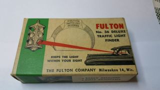Vintage Fulton Deluxe Traffic Light Finder No.  36