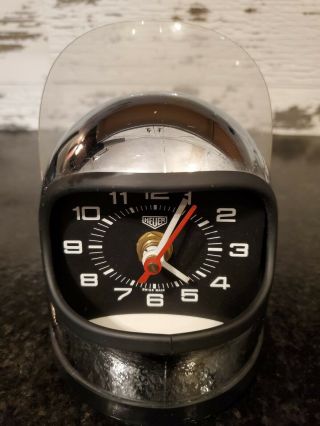 Heuer Vintage Helmet Clock