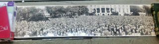 Vintage Panoramic Photograph White House Washington Dc Farmers 1935 44 In Fdr