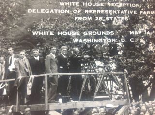 Vintage Panoramic Photograph WHITE HOUSE WASHINGTON DC FARMERS 1935 44 IN FDR 5