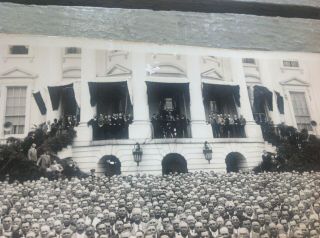 Vintage Panoramic Photograph WHITE HOUSE WASHINGTON DC FARMERS 1935 44 IN FDR 7