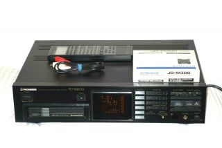 Vtg 1988 Pioneer Pd - M600 Cd Player 6 Disc Changer W/ Control And Cartridge