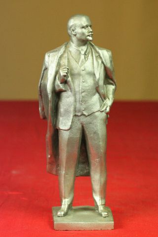Lenin Statue Metal Kommunism Bust Soviet Vintage Ussr Propaganda Sc.  Murzin H=24