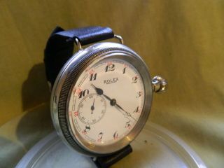 Vintage Military Rolex Big Size Trench Watch,  Wire Lugs Wwi