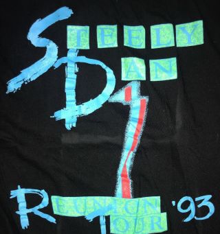 Vintage Steely Dan 1993 Reunion Tour T Shirt Size Adult Large 2