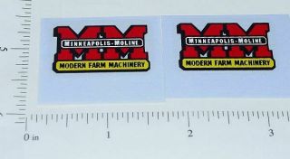 Slik Toy Minneapolis Moline Implement Logo Stickers Sk - 001