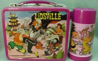 Vintage 1971 Sid & Marty Krofft metal Lidsville lunch box and thermos 2