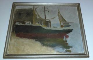 George Yater 1910 - 93 Antique Oil Painting Framed Listed Artist Vintage