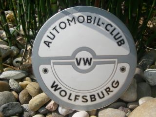 Vintage Automobil Club Vw Wolfsburg - Volkswagen Vw Split Oval Cox Beetle Badge