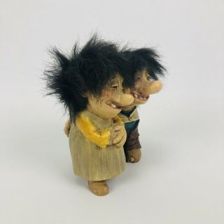 Candy Design Of Norway Husband And Wife Troll Vintage Figurine 2
