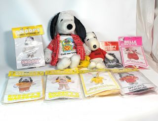 Vintage Snoopy And His Wardrobe 20 " Plush 1968 United Feature Syndicate Rare
