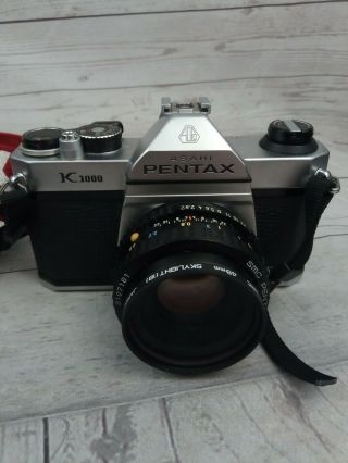 Vintage Asahi Pentax K1000 35mm Film Camera 50mm Lens Strap Case FOR STUDENTS 3