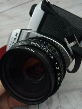 Vintage Asahi Pentax K1000 35mm Film Camera 50mm Lens Strap Case FOR STUDENTS 4