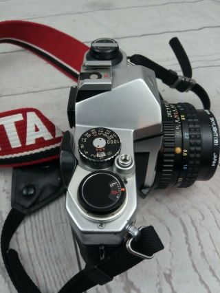 Vintage Asahi Pentax K1000 35mm Film Camera 50mm Lens Strap Case FOR STUDENTS 6