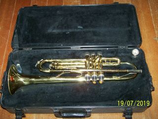 Vintage King 600 Trumpet Made In The Usa,  W/king 7c Mouthpiece & Case 1970 