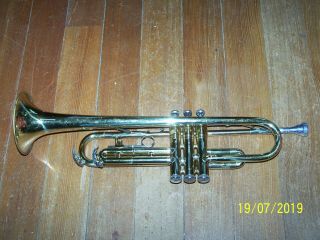 VINTAGE King 600 Trumpet Made in the USA,  W/King 7C Mouthpiece & Case 1970 ' S 3