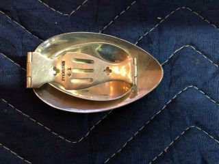 Antique Sterling Silver Folding Travel / Medicine Spoon