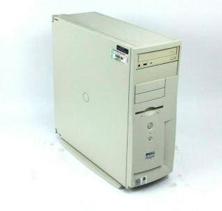 Vintage Dell Dimension 4100 Piii@933ghz 128mb Ram No Hdd Desktop Pc Computer