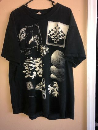 Vtg Vintage Mc Escher Shirt Xl