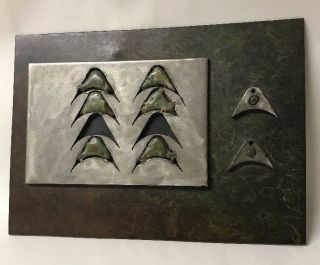 Vtg Signed Abstract Patinated Bronze And Steel Wall Sculpture By Frank Morbillo