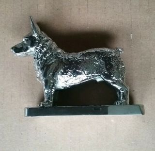 Vintage Louis LeJeune mascot Dog hood ornament made in England 2