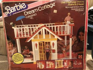 Vintage Barbie Cottage And Vehicle Set