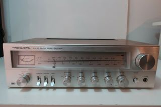 Realistic STA - 64 Stereo QuartaVox Receiver Silver Face Walnut Case Vintage 1977 2