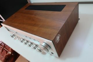 Realistic STA - 64 Stereo QuartaVox Receiver Silver Face Walnut Case Vintage 1977 4