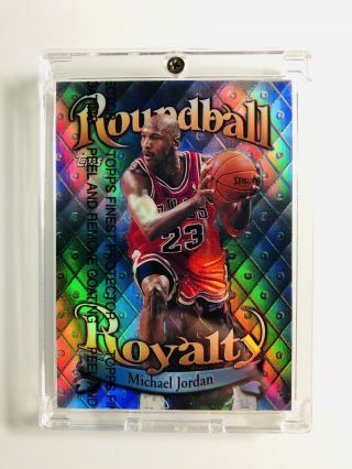 Michael Jordan 1998 Topps Roundball Royalty Refractors Rare 90s Bulls Hof