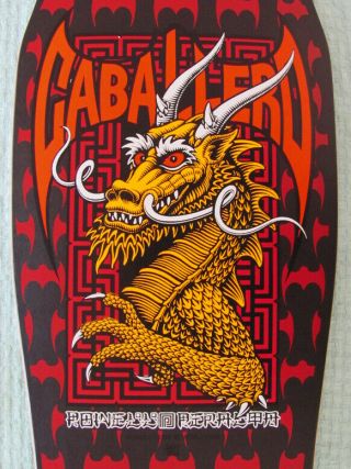 NOS Vintage 1987 Powell Peralta XT Black Red Steve Caballero Dragon & Bats Deck 2