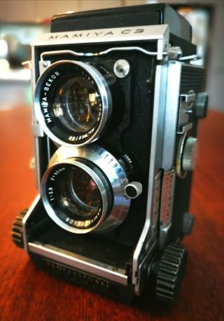 Vintage Mamiya C3 Professional Tlr Twin Lens Reflex Camera Medium Format Japan