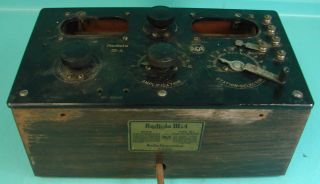 Vtg Rca Radiola Model Iii - A Type Rl Wooden Battery Radio W/ Bakelite Knobs