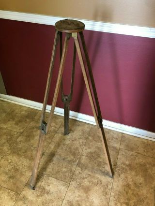 Vintage Antique Tripod For Camera Wood Wooden Early 1900 