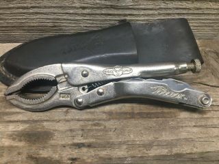 Vintage Vise - Grip Schrade Usa Dewitt " Toolbox " Multi Tool 6lc W/ Leather Sheath