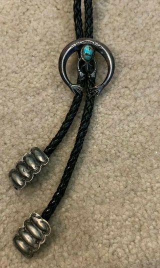 Antique Navajo Naja Bolo With Antique Dress Ornaments As Tips,  Plus 2