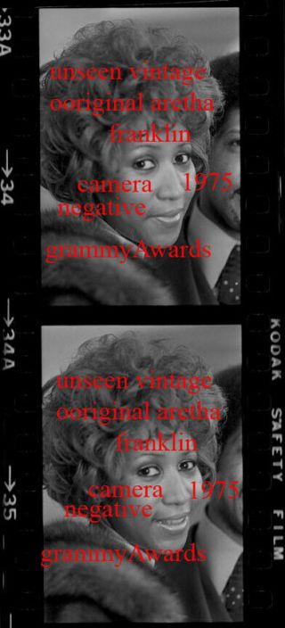 Aretha Franklin 2 Cool Unseen Intimate 1975 Vintage Camera Negatives